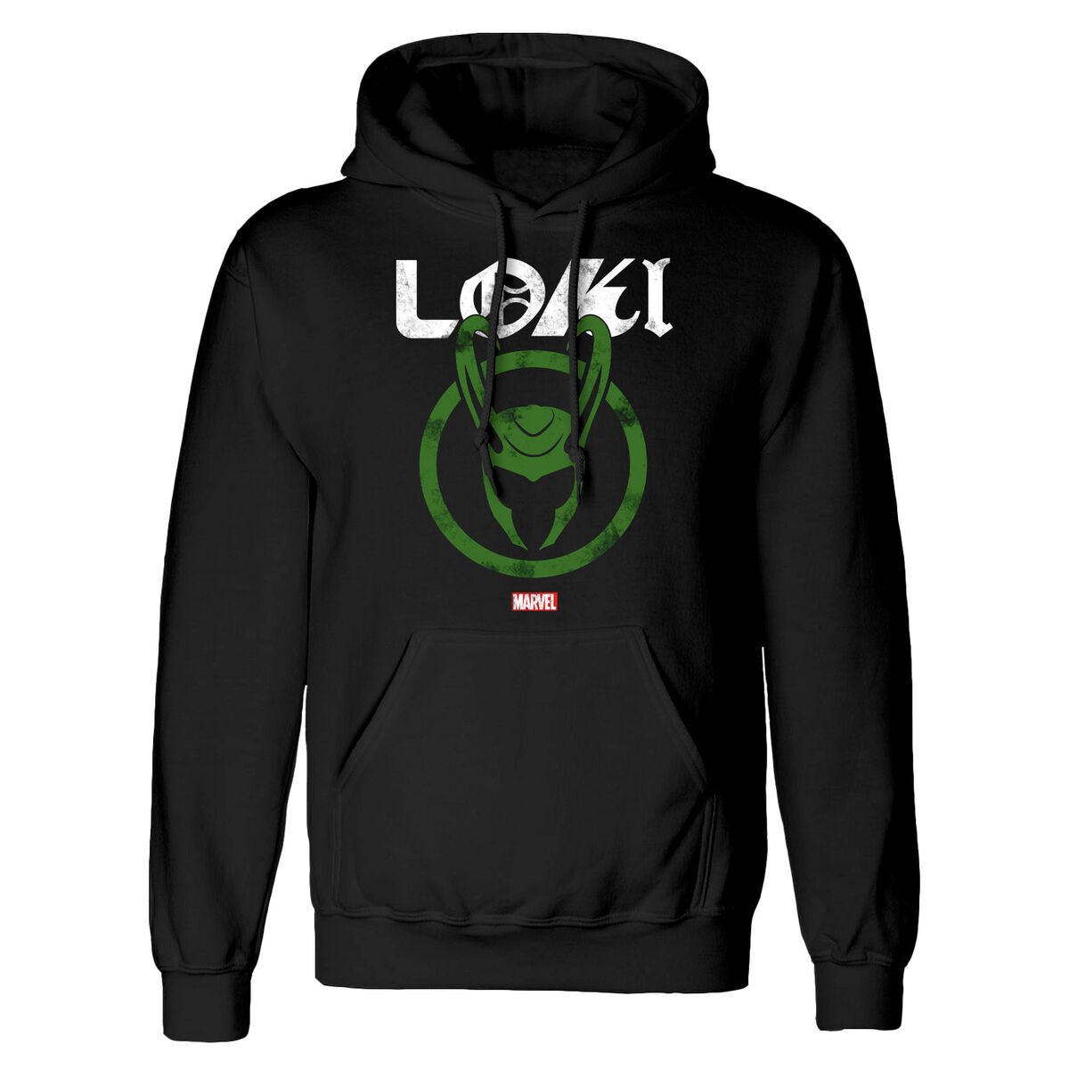 Unisex hoodie Marvel Distressed Logo svart