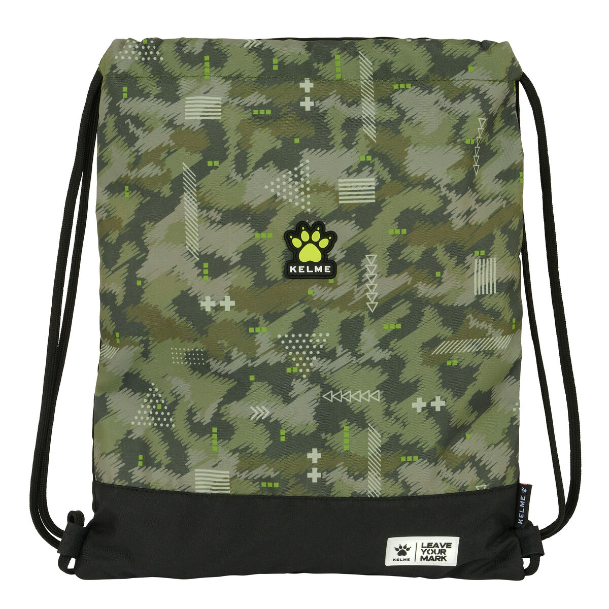 Gympapåse Kelme Travel svart grön 35 x 40 x 1 cm
