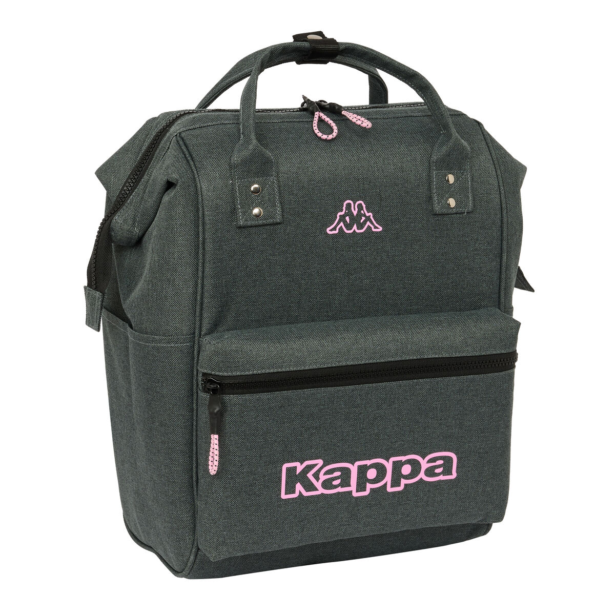 Bärbar dator ryggsäck Kappa Silver rosa grå 27 x 40 x 19 cm