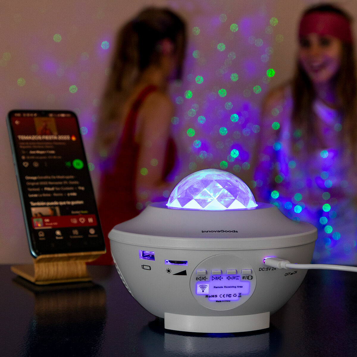 LED Star projektor with Speaker Sedlay InnovaGoods
